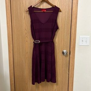 Jennifer Lopez XL belted sleeveless dress.